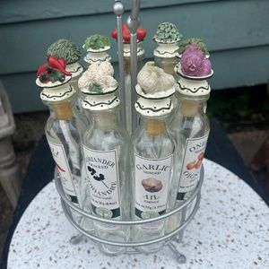 Vintage Au Printemps Gourmet Spice Caroseul w/ original labels